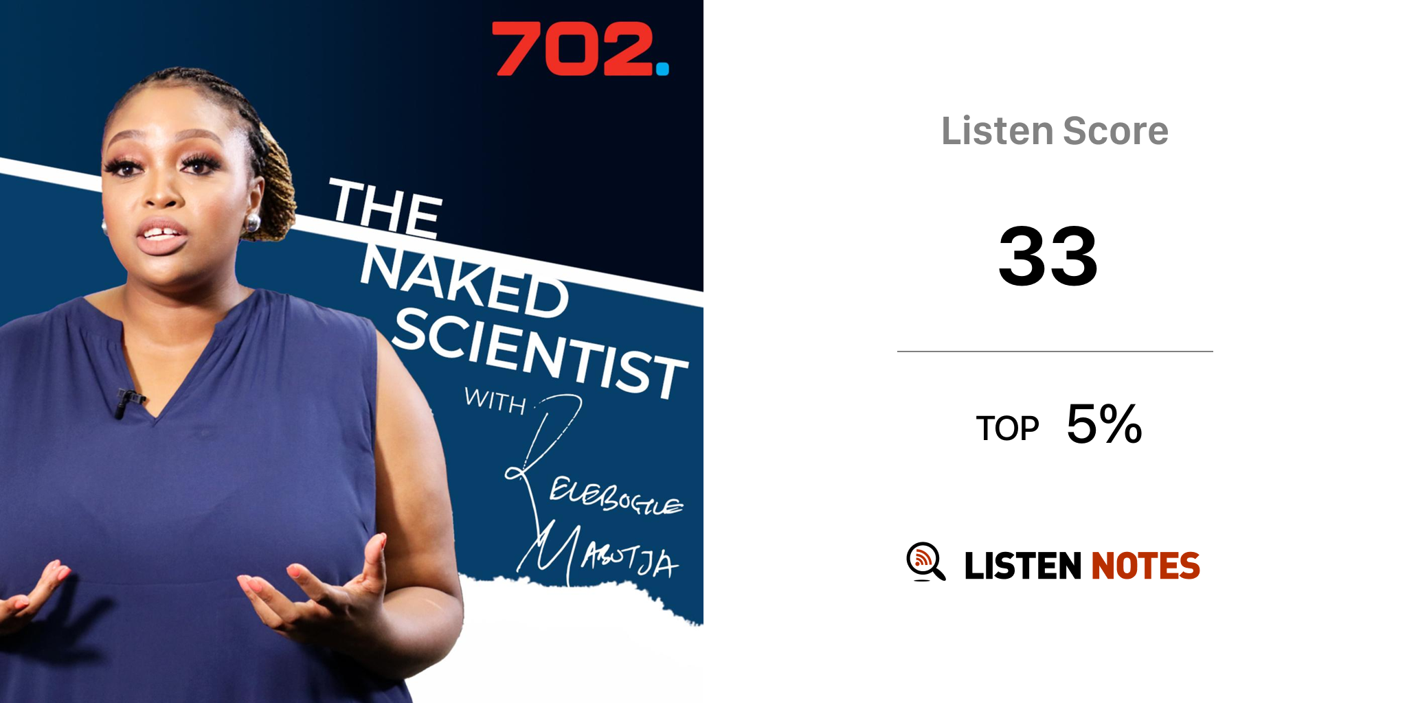 Relebogile Mabotja Hosts The Naked Scientist Podcast Radio