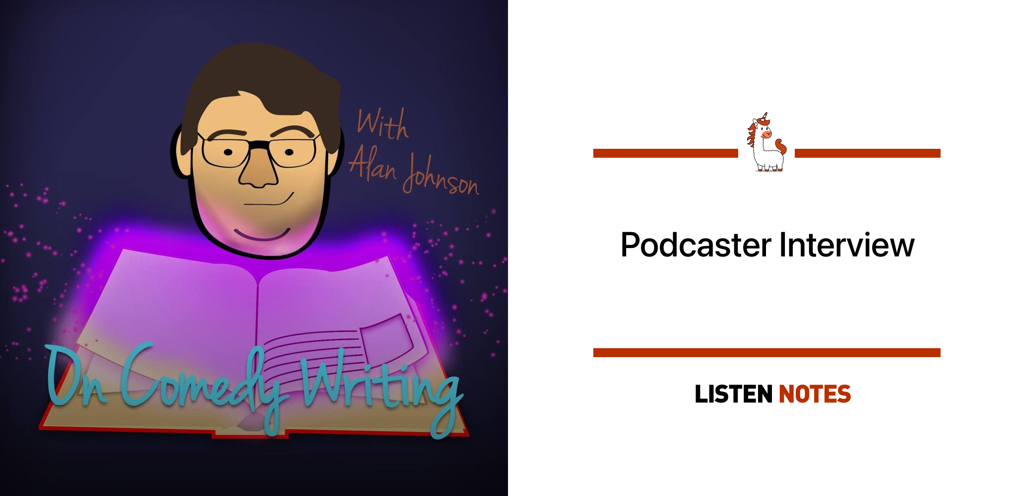On Comedy Writing (podcast) - Alan Johnson  Listen Notes