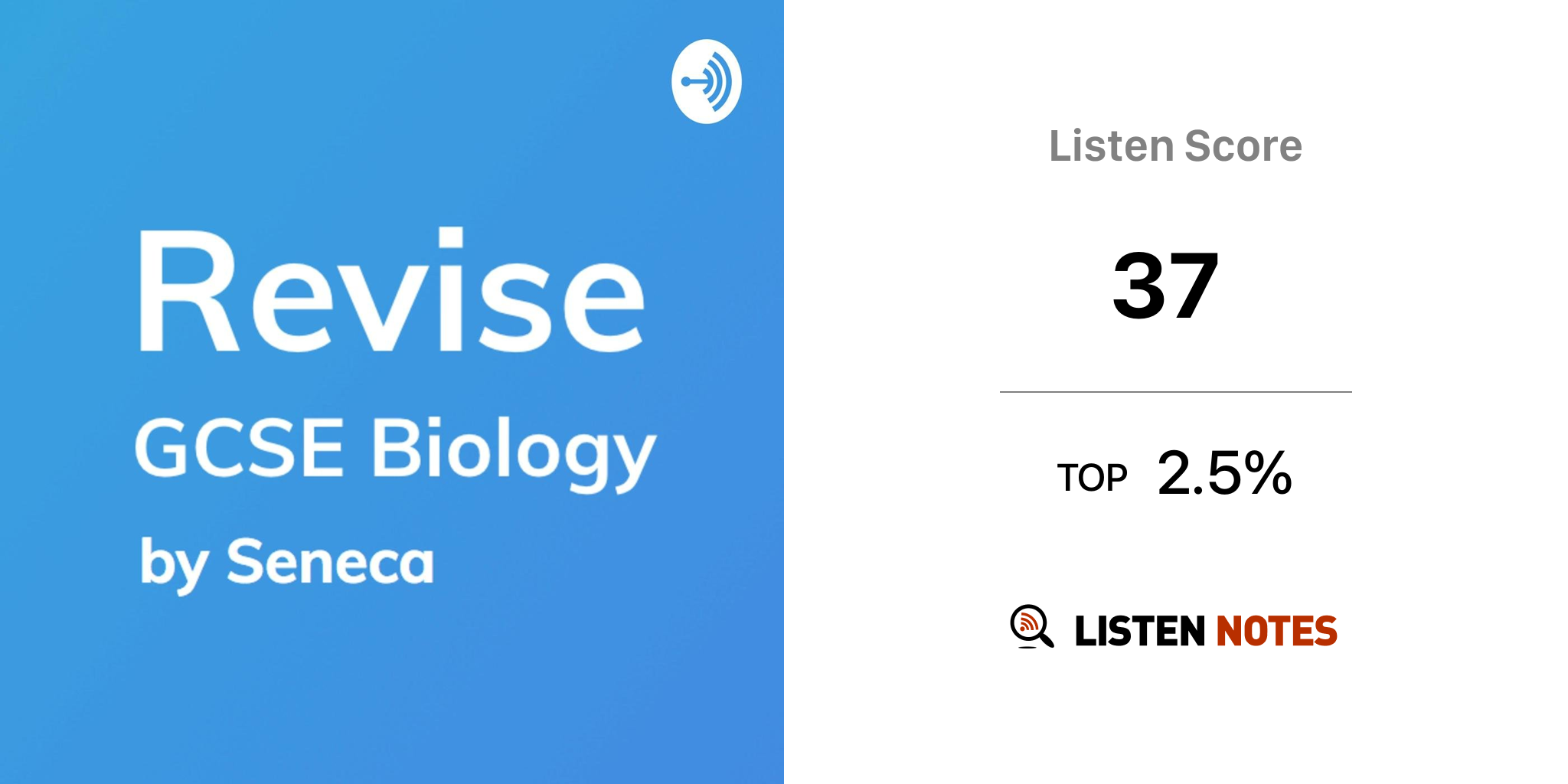 Revise - GCSE Biology Revision (podcast) - Seneca Learning Revision ...