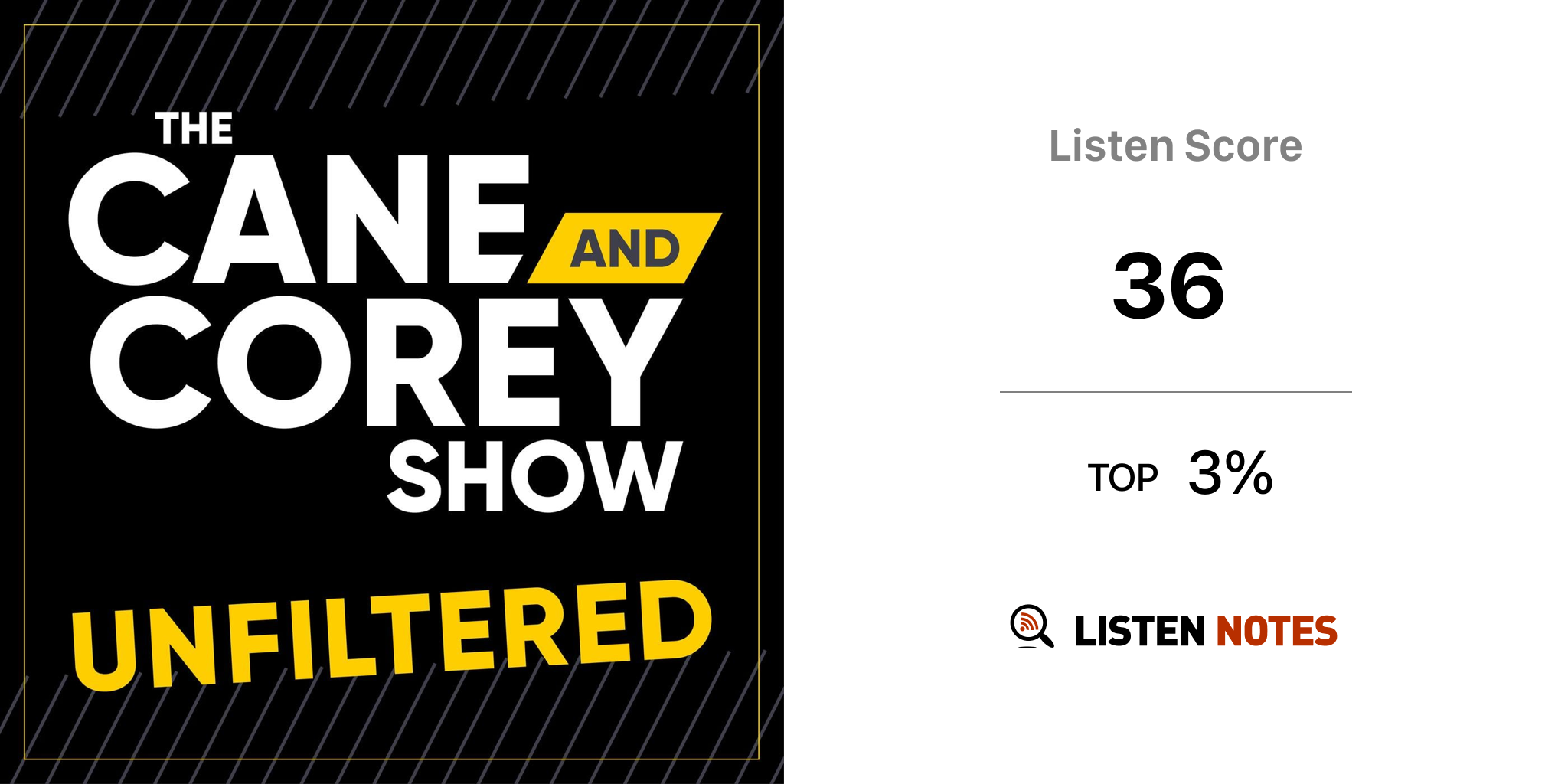 The Cane and Corey Show UNFILTERED (podcast) Audacy Listen Notes