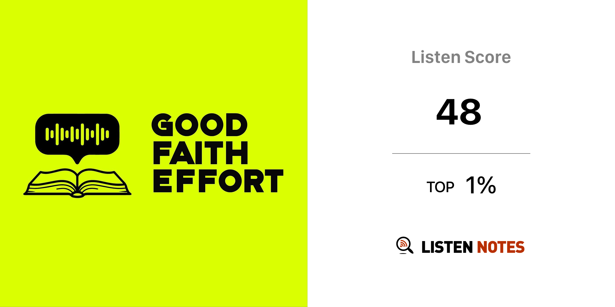 Good Faith Effort podcast The Joshua Network Listen Notes