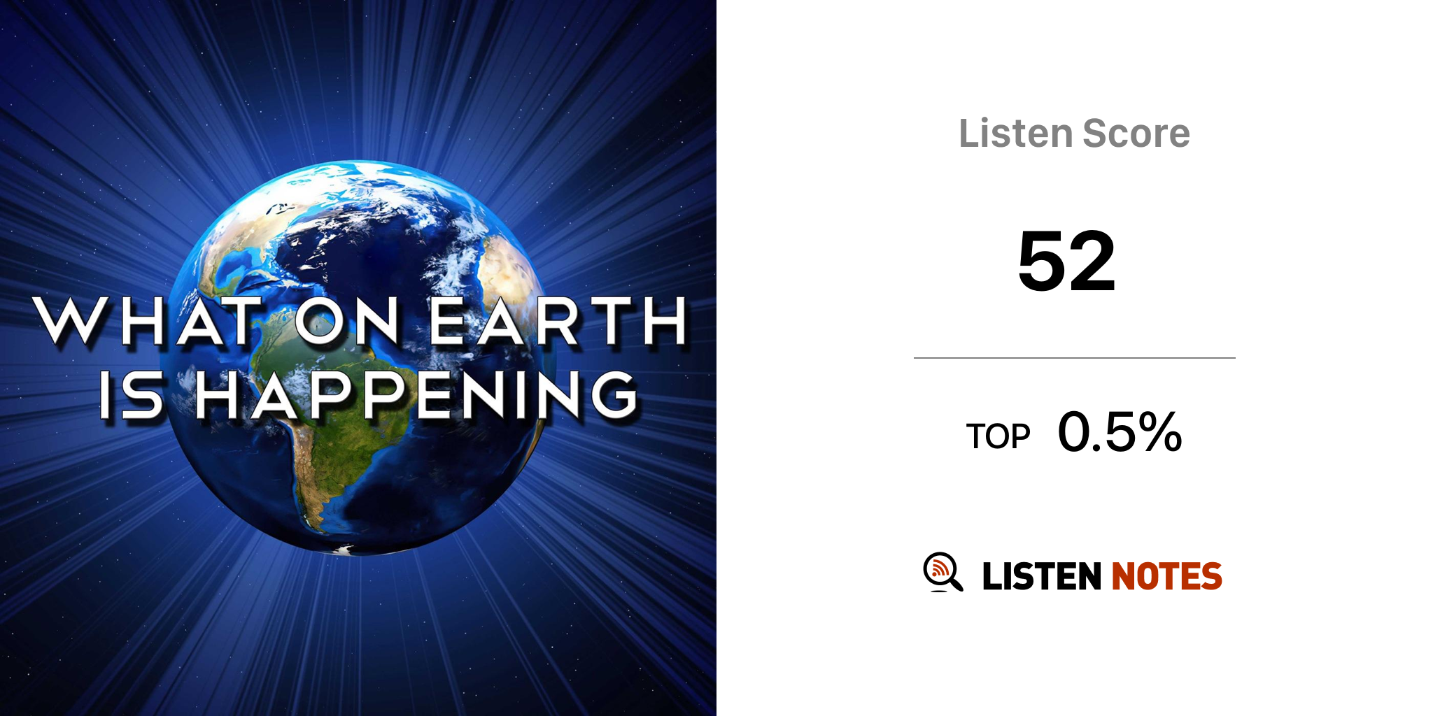Listen to What on Earth is Going on? podcast