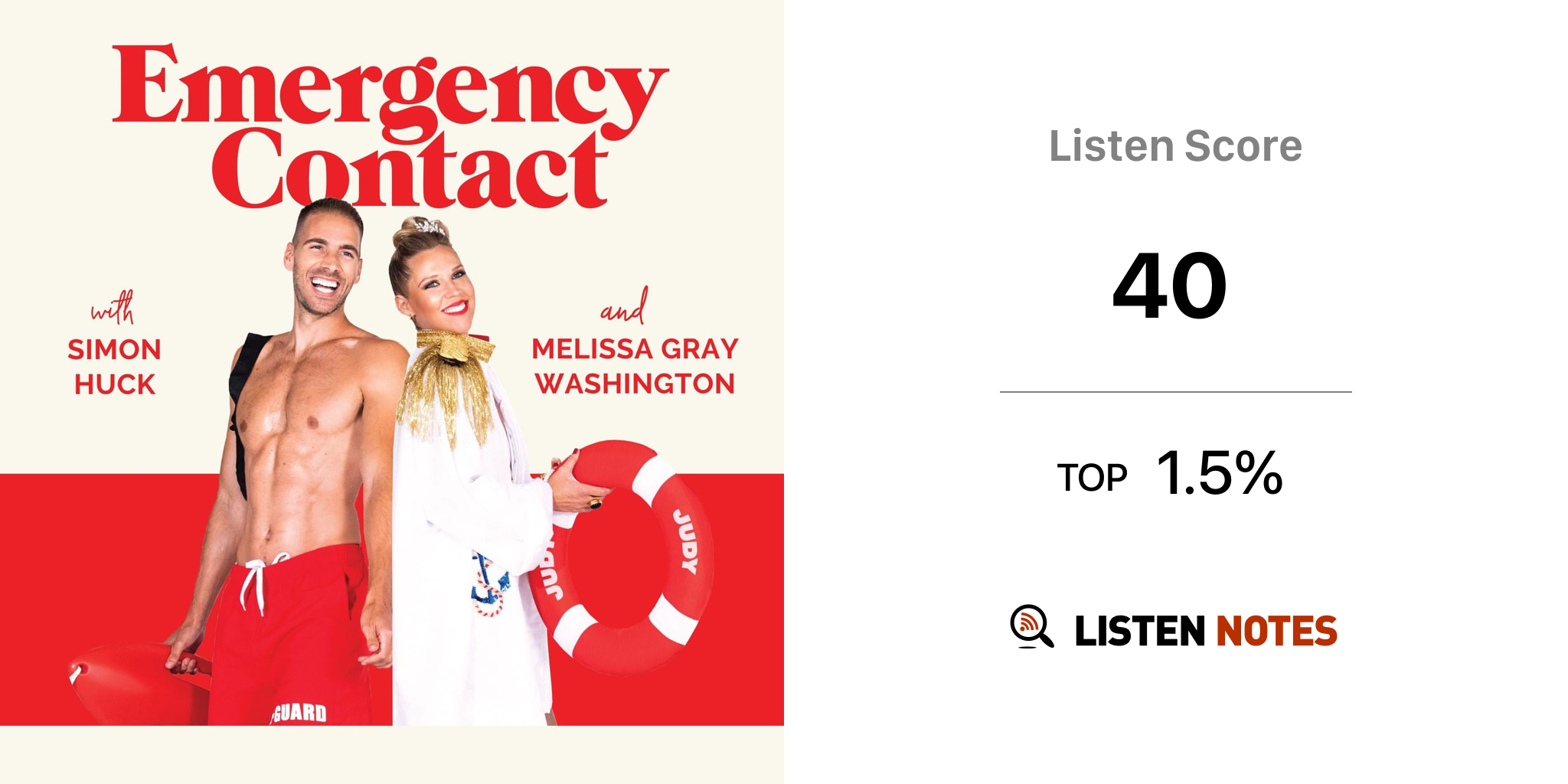 Emergency Contact with Simon Huck & Melissa Gray Washington Listen Notes