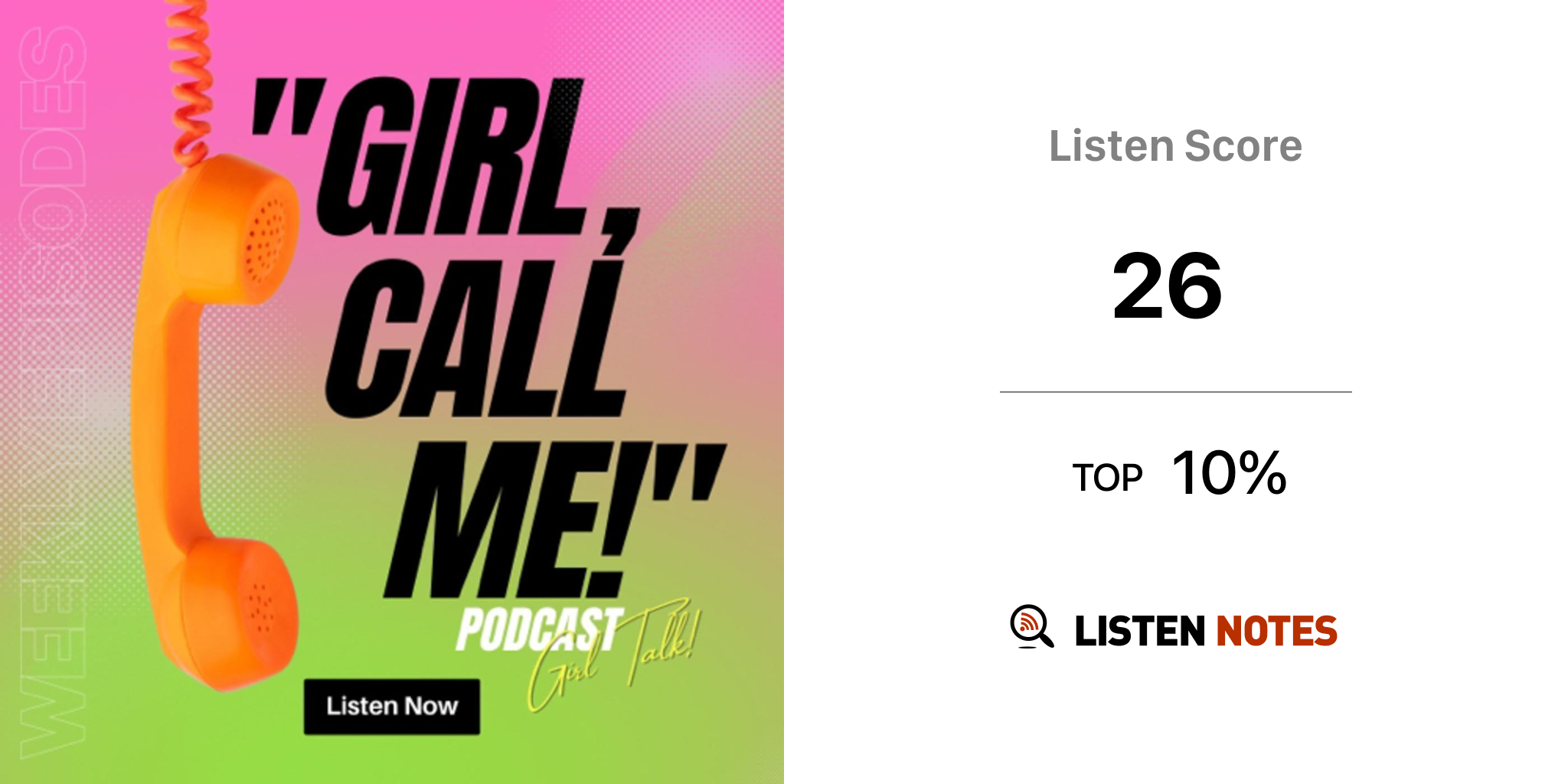 Girl,Call Me! (podcast) - Girl, Call Me! | Listen Notes