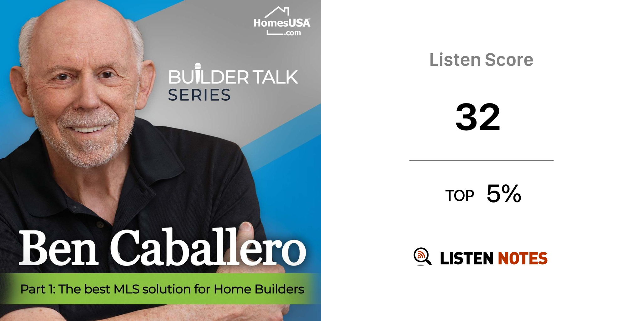 Ben Caballero Real Estate Agent Series and BUILDER TALK Series from