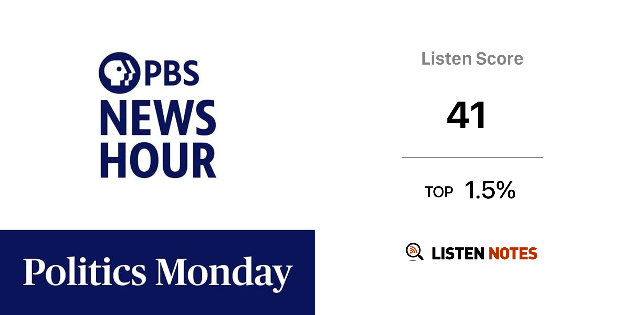 PBS NewsHour Politics Monday (podcast) PBS NewsHour Listen Notes