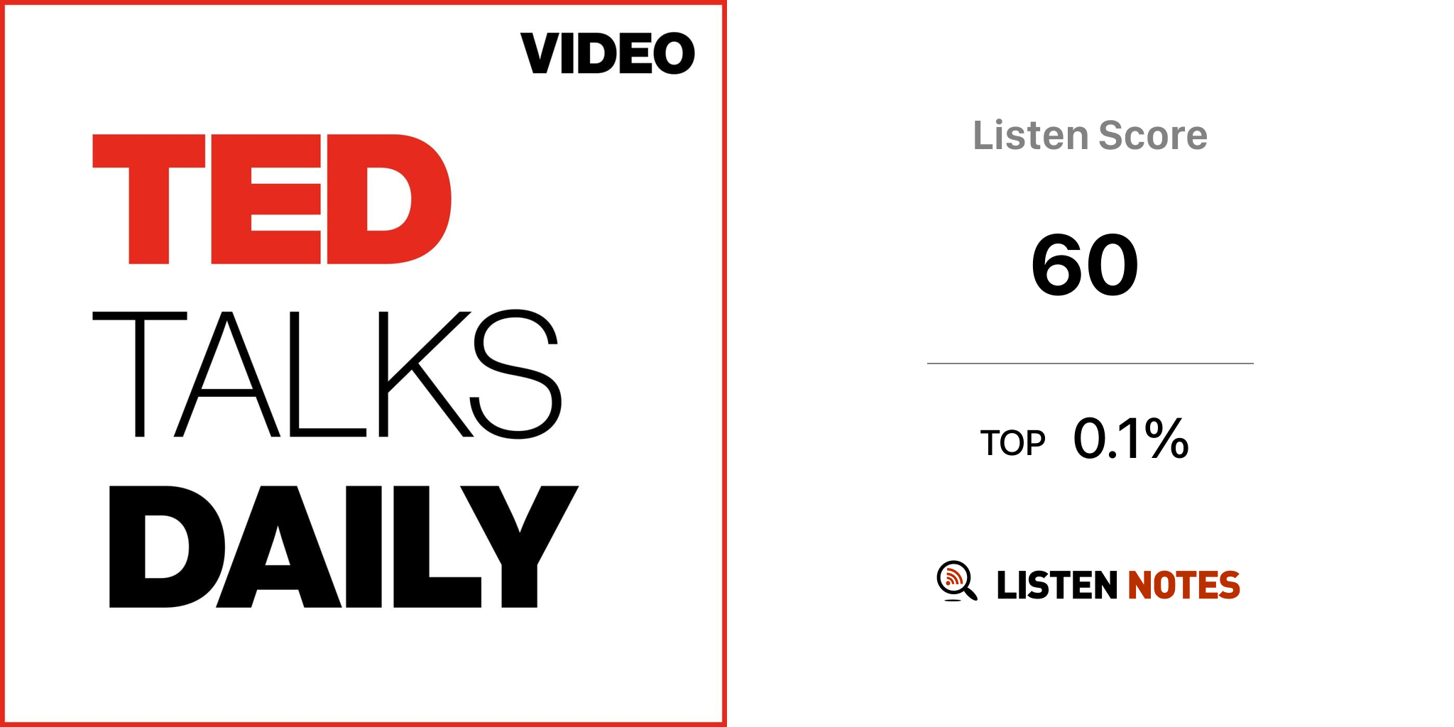 TED Talks Daily (SD video) (podcast) - TED | Listen Notes