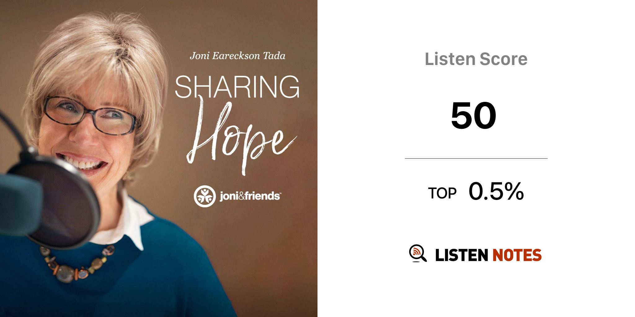Joni Eareckson Tada: Sharing Hope (podcast) - Joni and Friends | Listen ...