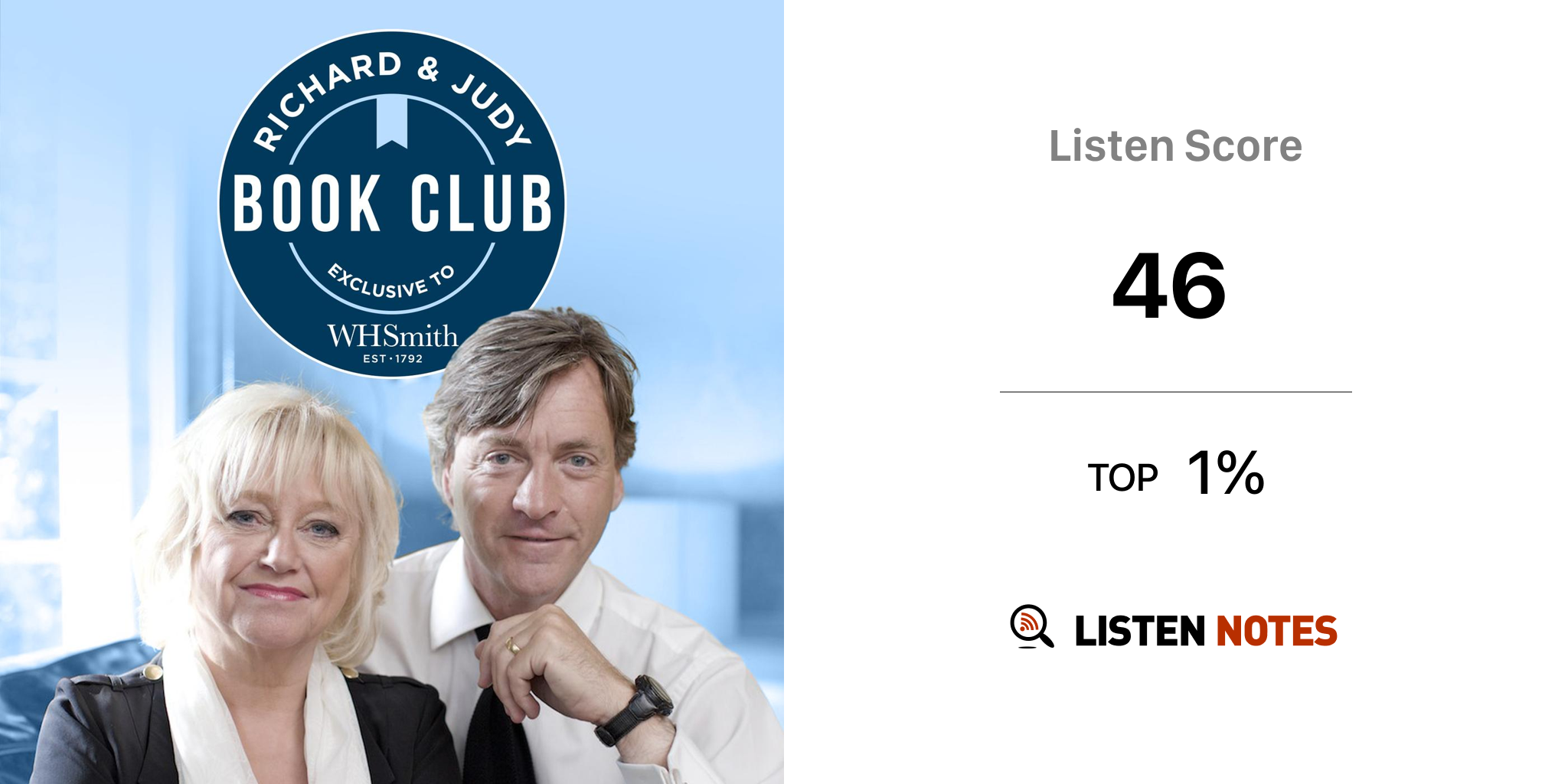 The Richard and Judy Book Club, exclusive to WHSmith Listen Notes