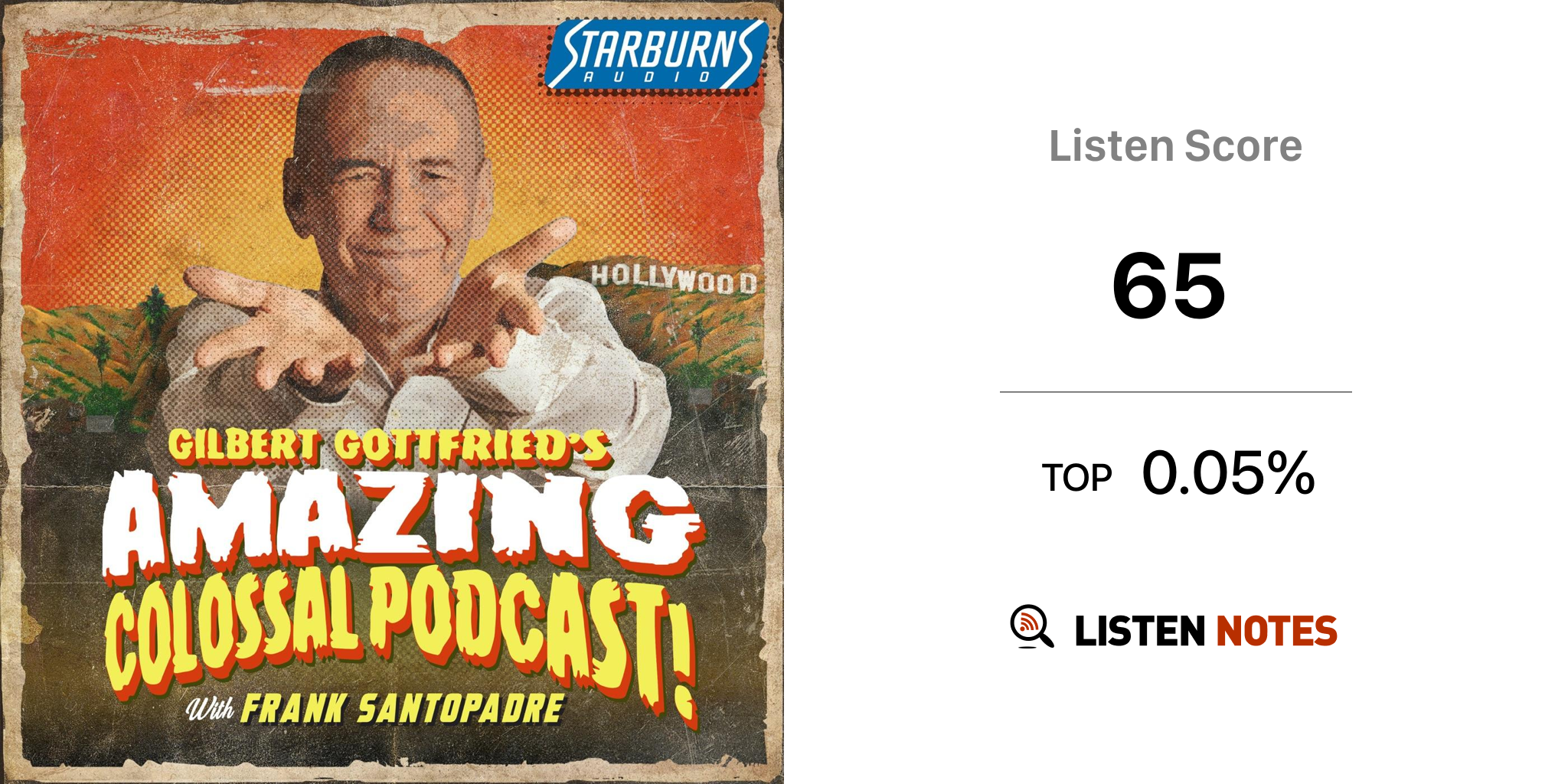 Gilbert Gottfried's Amazing Colossal Podcast, Podcasts en Audible