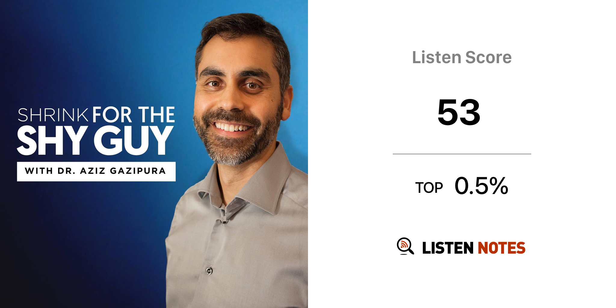 Shrink For The Shy Guy (podcast) - Dr. Aziz: Social Anxiety And Confidence  Expert, Author and Coach | Listen Notes