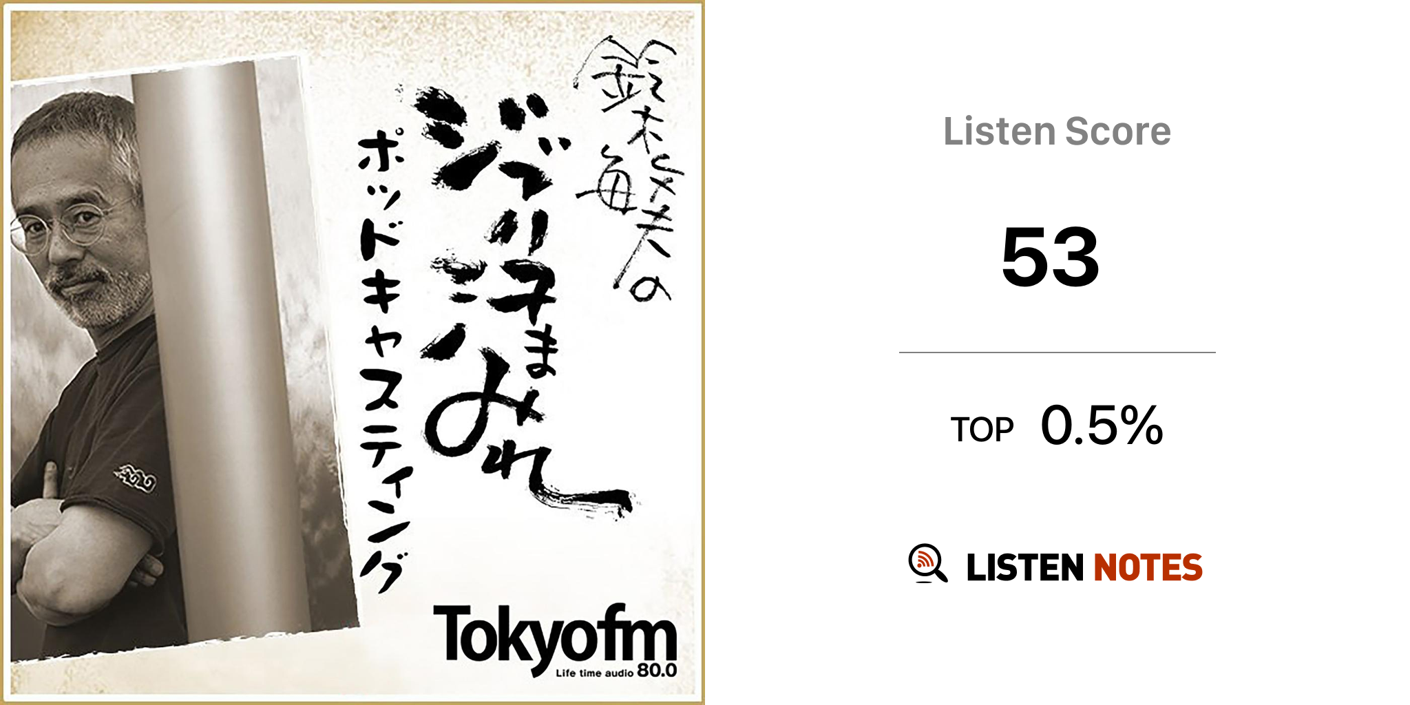 鈴木敏夫のジブリ汗まみれ Podcast Tokyo Fm Listen Notes