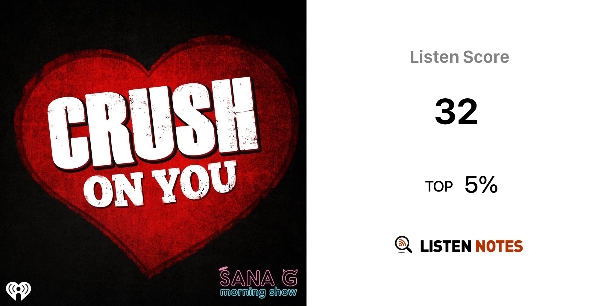 Sana G's Crush On You (podcast) KMELFM (KMELFM) Listen Notes