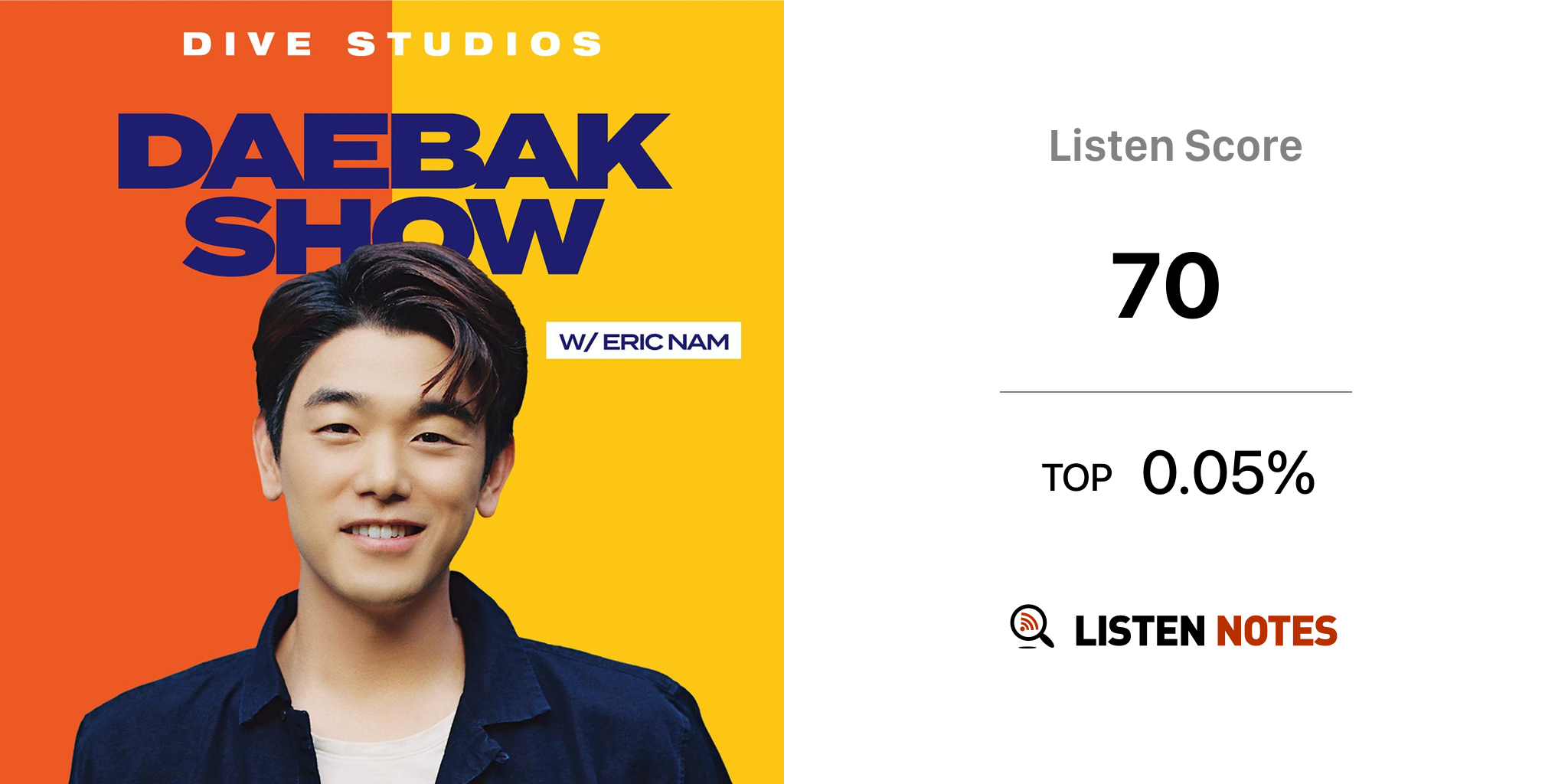 Daebak Show w/ Eric Nam (podcast) DIVE Studios & Studio71 Listen Notes
