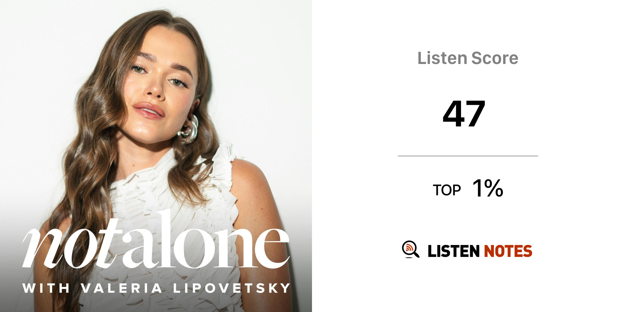 Not Alone (pódcast) - Valeria Lipovetsky