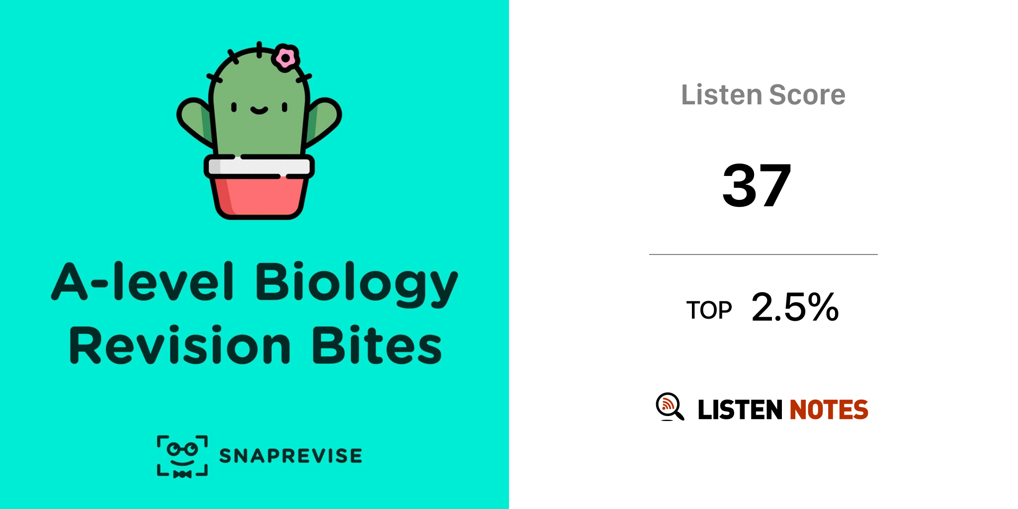 Alevel Biology Revision Bites (podcast) SnapRevise Listen Notes