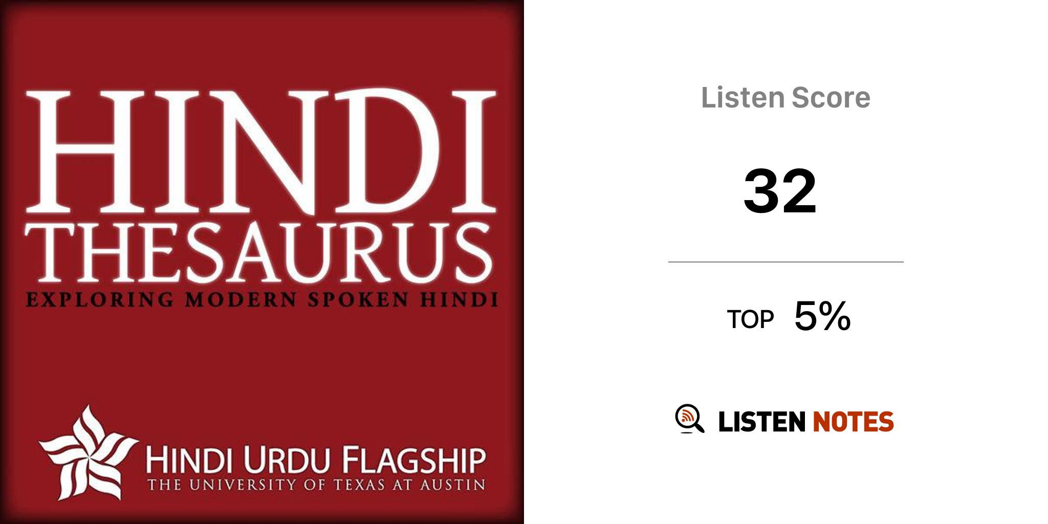 Hindi A Spoken Thesaurus (podcast) Hindi Urdu Flagship, University