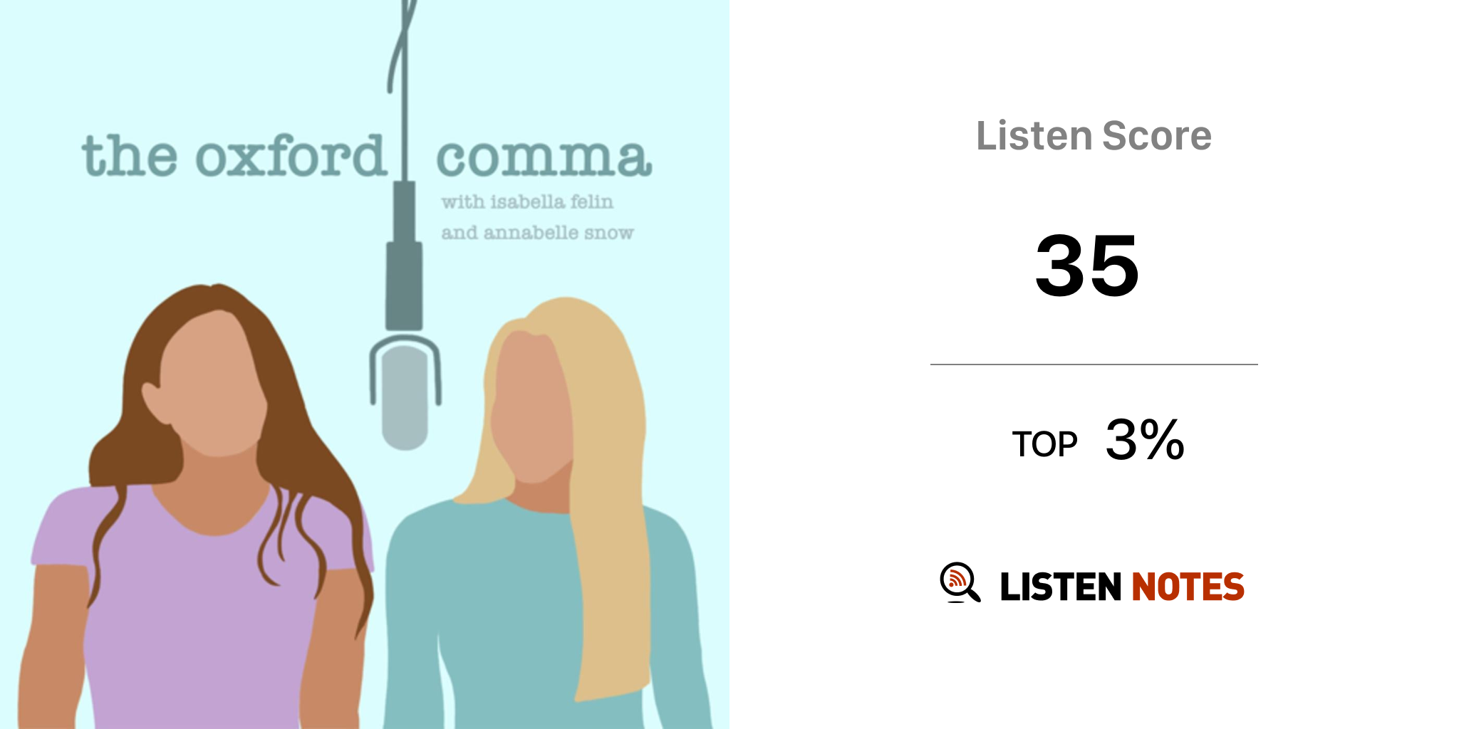 The Oxford Comma podcast Bella Annabelle Listen Notes