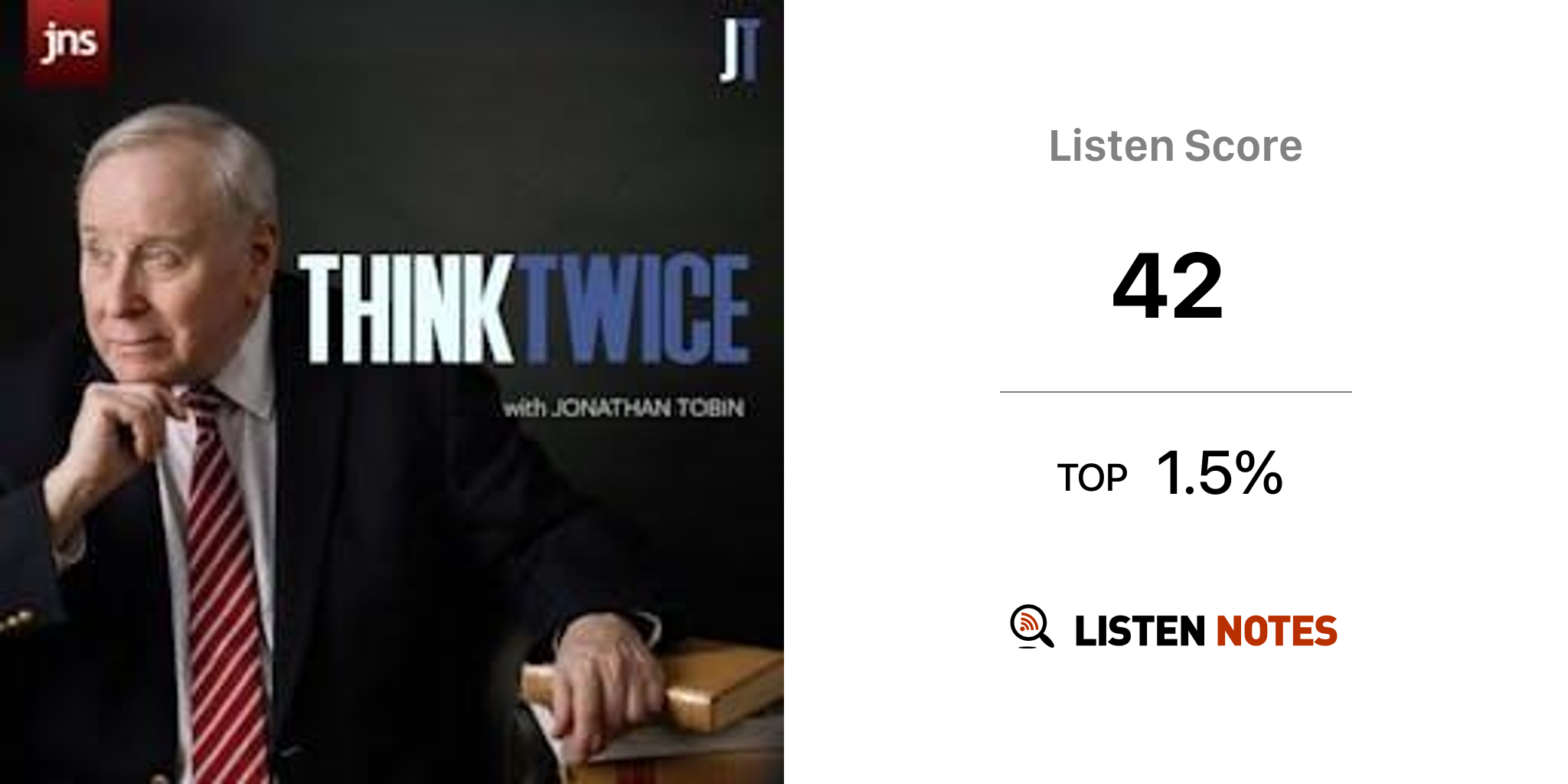 Think Twice with Jonathan Tobin (podcast) - JNS Podcasts | Listen Notes