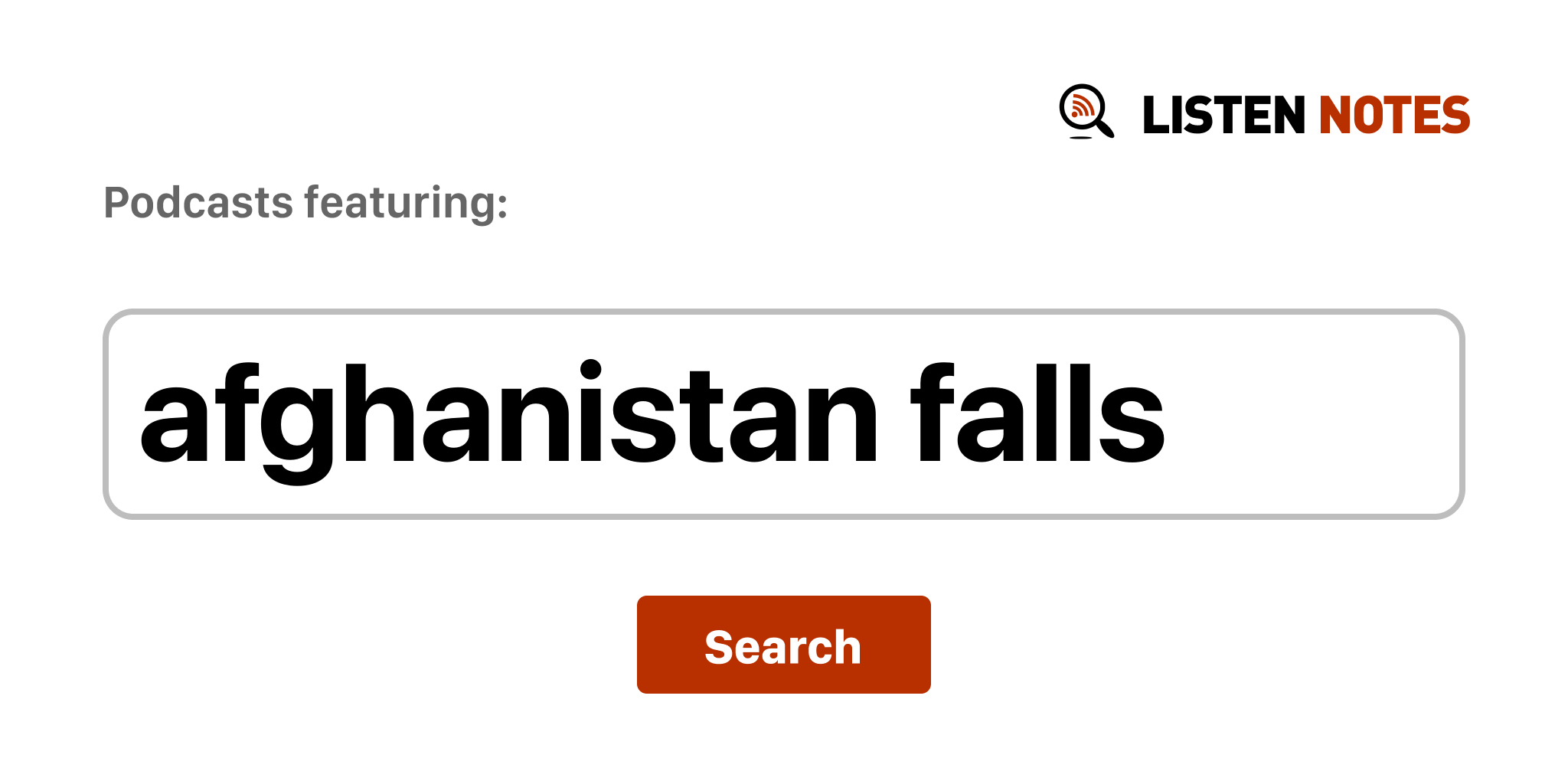 Afghanistan Falls - Top podcast episodes
