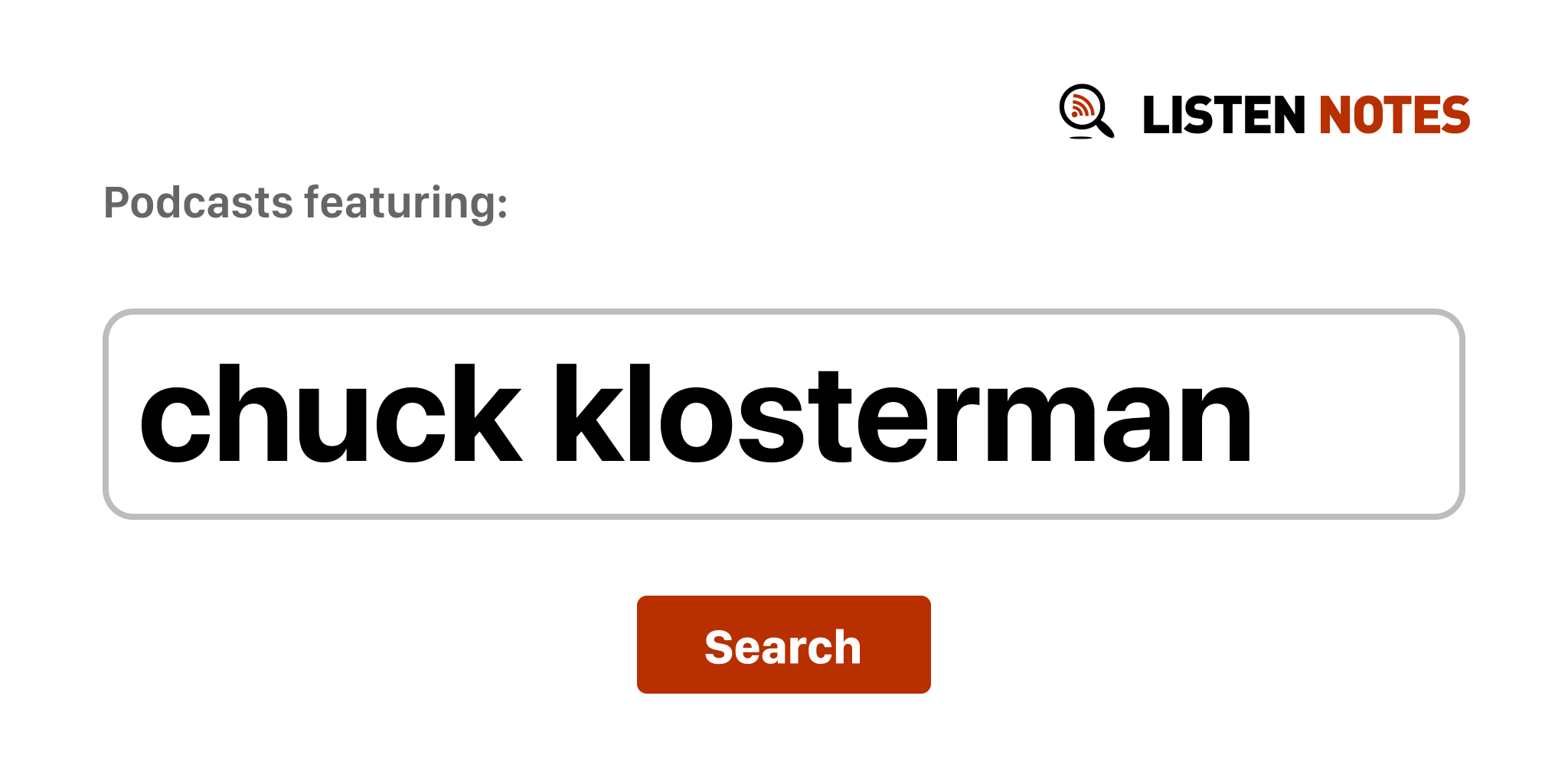 Chuck Klosterman - Top podcast episodes