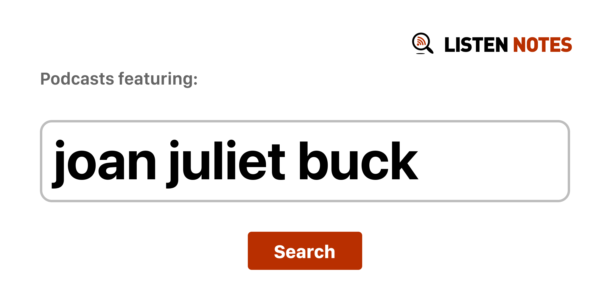 Joan Juliet Buck - Лучшие выпуски подкастов