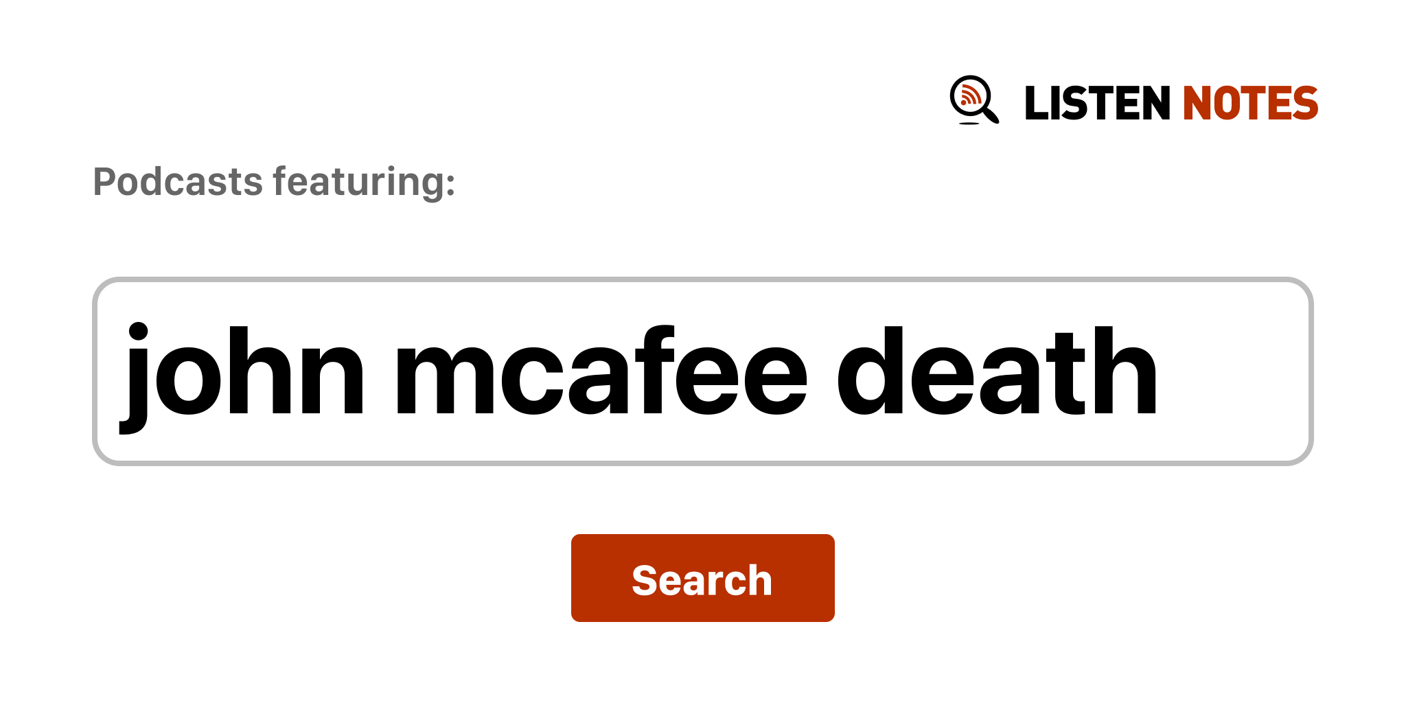 John Mcafee Death - Top podcast episodes