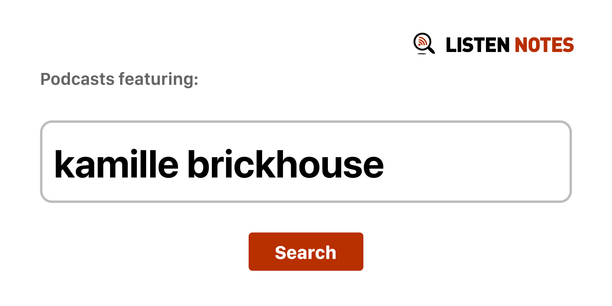 Kamille Brickhouse - 最佳播客单集