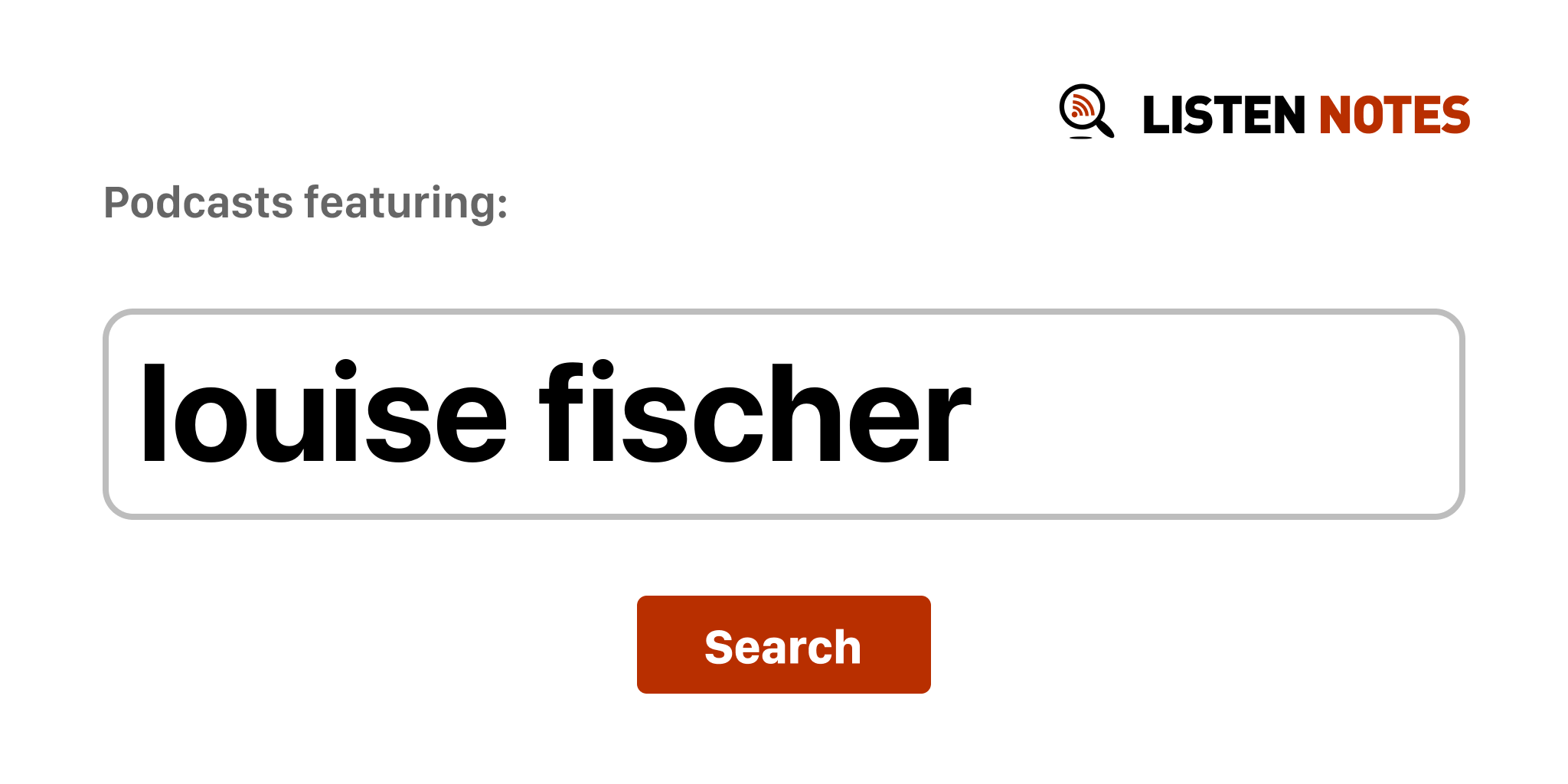 Louise Fischer - Top podcast-episoder