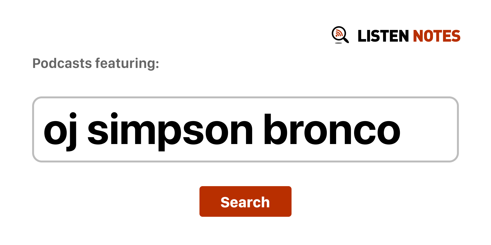 Oj Simpson Bronco - I migliori episodi di podcast