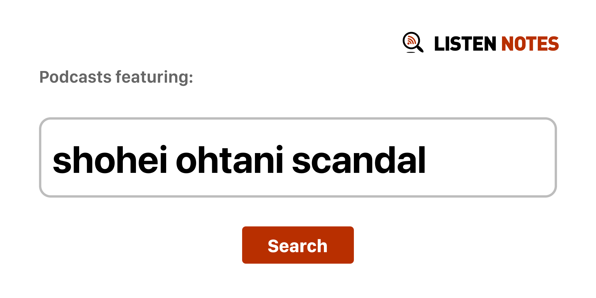 Shohei Ohtani Scandal - Top podcast episodes