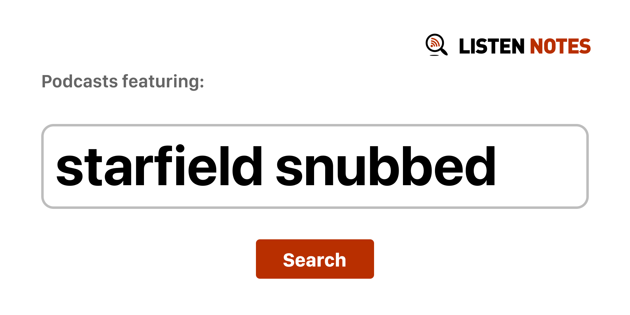Starfield Snubbed - Episode podcast teratas