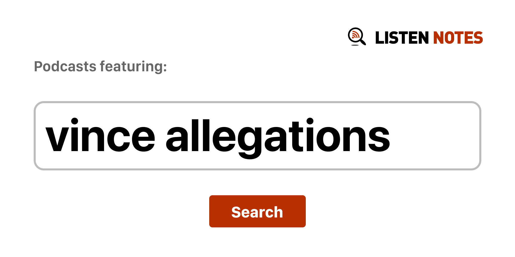 Vince Allegations - Top podcast episodes